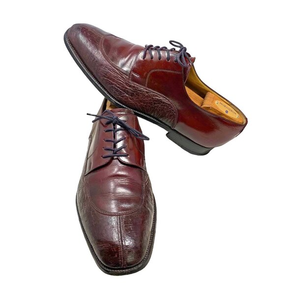 Moreschi 32159 Peccary‎ Calfskin Leather Burgundy Dress Oxfords main image 8